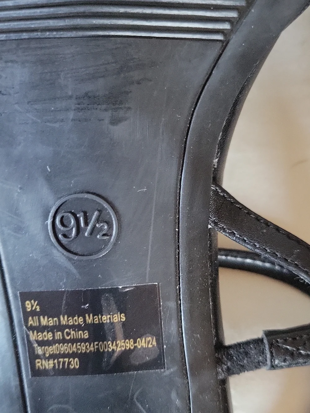 Target Black Strappy Mid-Heel Sandals
